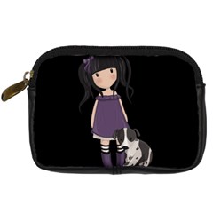 Dolly Girl And Dog Digital Camera Cases