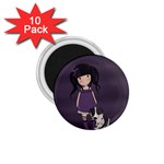 Dolly girl and dog 1.75  Magnets (10 pack)  Front