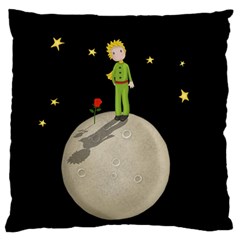 The Little Prince Large Flano Cushion Case (one Side) by Valentinaart