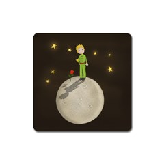 The Little Prince Square Magnet by Valentinaart