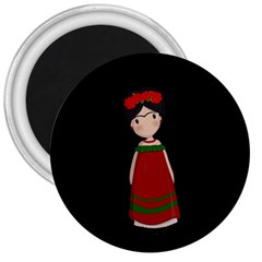 Frida Kahlo Doll 3  Magnets by Valentinaart