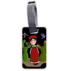 Frida Kahlo Doll Luggage Tags (one Side)  by Valentinaart