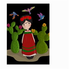 Frida Kahlo Doll Large Garden Flag (two Sides) by Valentinaart