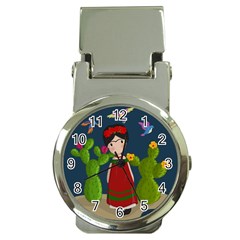 Frida Kahlo Doll Money Clip Watches by Valentinaart