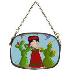 Frida Kahlo Doll Chain Purses (two Sides)  by Valentinaart