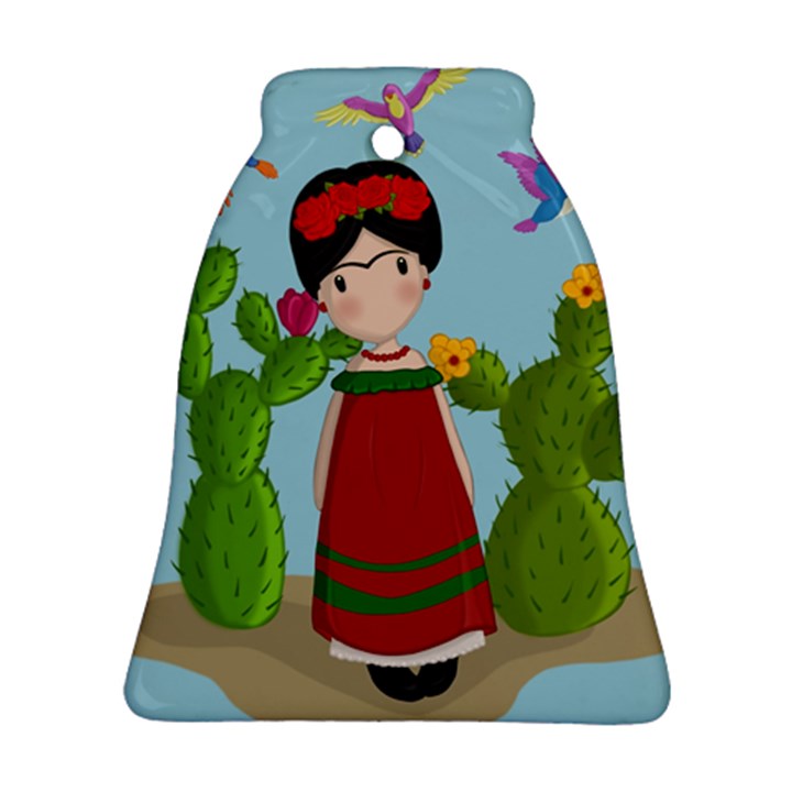 Frida Kahlo doll Bell Ornament (Two Sides)