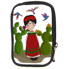 Frida Kahlo Doll Compact Camera Cases by Valentinaart