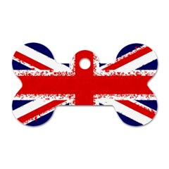 Union Jack London Flag Uk Dog Tag Bone (one Side) by Celenk