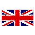 Union Jack London Flag Uk Satin Shawl Front