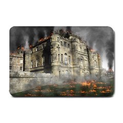 Castle Ruin Attack Destruction Small Doormat 