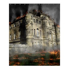 Castle Ruin Attack Destruction Shower Curtain 60  X 72  (medium)  by Celenk