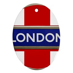 London England Ornament (Oval)