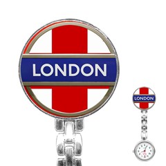 London England Stainless Steel Nurses Watch