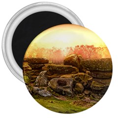 Rocks Outcrop Landscape Formation 3  Magnets by Celenk