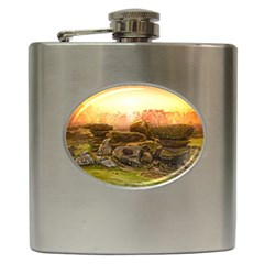 Rocks Outcrop Landscape Formation Hip Flask (6 Oz) by Celenk