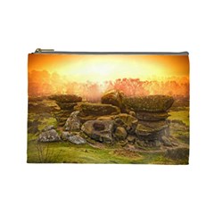 Rocks Outcrop Landscape Formation Cosmetic Bag (large)  by Celenk