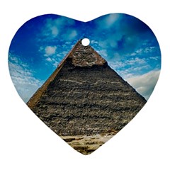 Pyramid Egypt Ancient Giza Ornament (heart) by Celenk