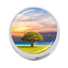 Tree Sea Grass Nature Ocean 4-port Usb Hub (two Sides)  by Celenk