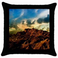 Mountain Sky Landscape Nature Throw Pillow Case (black) by Celenk