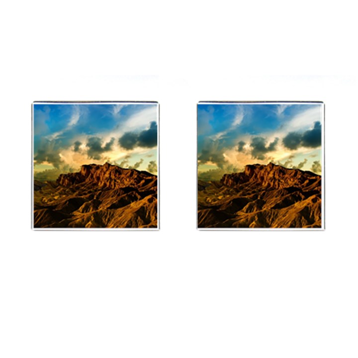 Mountain Sky Landscape Nature Cufflinks (Square)