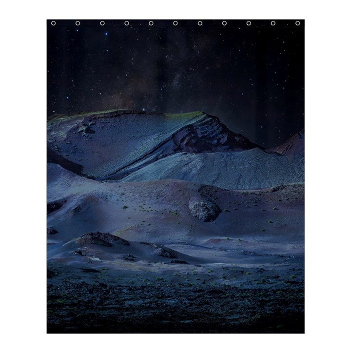 Landscape Night Lunar Sky Scene Shower Curtain 60  x 72  (Medium) 