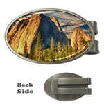 Mountains Landscape Rock Forest Money Clips (Oval)  Front