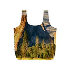 Mountains Landscape Rock Forest Full Print Recycle Bags (s)  by Celenk