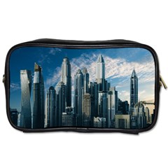 Skyscraper Cityline Urban Skyline Toiletries Bags by Celenk