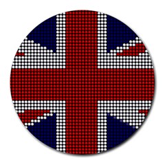 Union Jack Flag British Flag Round Mousepads by Celenk