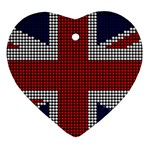 Union Jack Flag British Flag Heart Ornament (Two Sides) Front