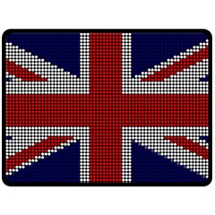 Union Jack Flag British Flag Fleece Blanket (large)  by Celenk