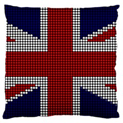 Union Jack Flag British Flag Large Flano Cushion Case (two Sides)