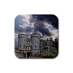 Castle Building Architecture Rubber Square Coaster (4 pack) 