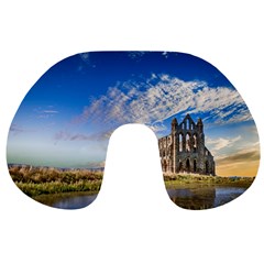 Ruin Church Ancient Architecture Travel Neck Pillows by Celenk