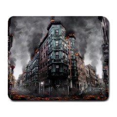 War Destruction Armageddon Disaster Large Mousepads by Celenk