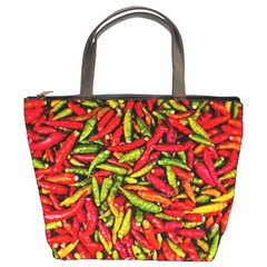 Chilli Pepper Spicy Hot Red Spice Bucket Bags by Celenk