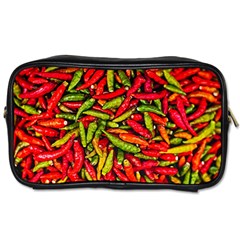 Chilli Pepper Spicy Hot Red Spice Toiletries Bags by Celenk