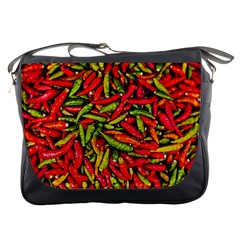 Chilli Pepper Spicy Hot Red Spice Messenger Bags by Celenk