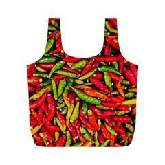 Chilli Pepper Spicy Hot Red Spice Full Print Recycle Bags (m)  by Celenk