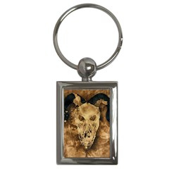 Skull Demon Scary Halloween Horror Key Chains (rectangle) 