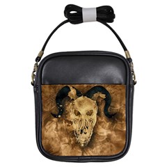 Skull Demon Scary Halloween Horror Girls Sling Bags by Celenk