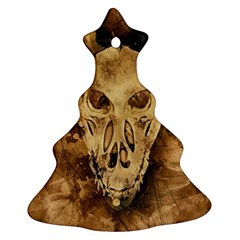 Skull Demon Scary Halloween Horror Christmas Tree Ornament (two Sides) by Celenk