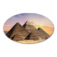 Pyramids Egypt Oval Magnet by Celenk