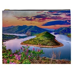 Landscape River Nature Water Sky Cosmetic Bag (xxxl) 