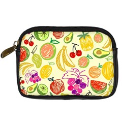 Cute Fruits Pattern Digital Camera Cases by paulaoliveiradesign