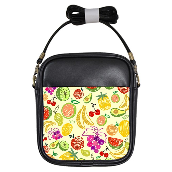 Cute Fruits Pattern Girls Sling Bags