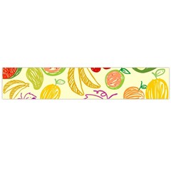 Cute Fruits Pattern Large Flano Scarf  by paulaoliveiradesign