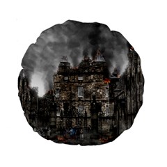 Armageddon War Apocalypse Standard 15  Premium Round Cushions by Celenk