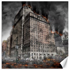 World War Armageddon Destruction Canvas 16  X 16   by Celenk