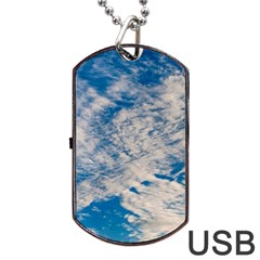Clouds Sky Scene Dog Tag Usb Flash (two Sides) by Celenk
